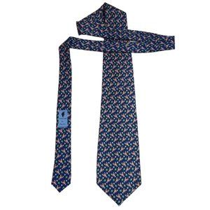 Vineyard Vines Blue Lobster Clams Corn Seafood Tie